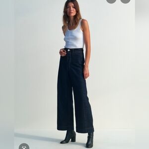 NWOT Jesse Kamm Dark Japanese DENIM Sailor Pants